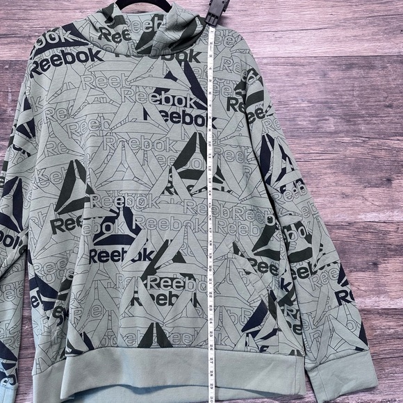 Reebok Green Graphic Hoodie Men’s XL - Picture 5 of 8